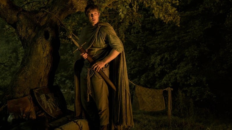 Dunk looks flabbergasted by Egg's quick wit in A Knight of the Seven Kingdoms