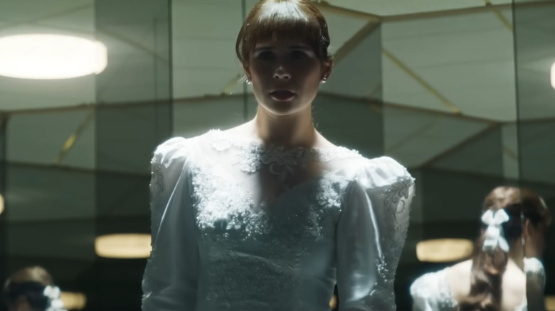 Judy Warren in her wedding dress in The Conjuring: Last Rites