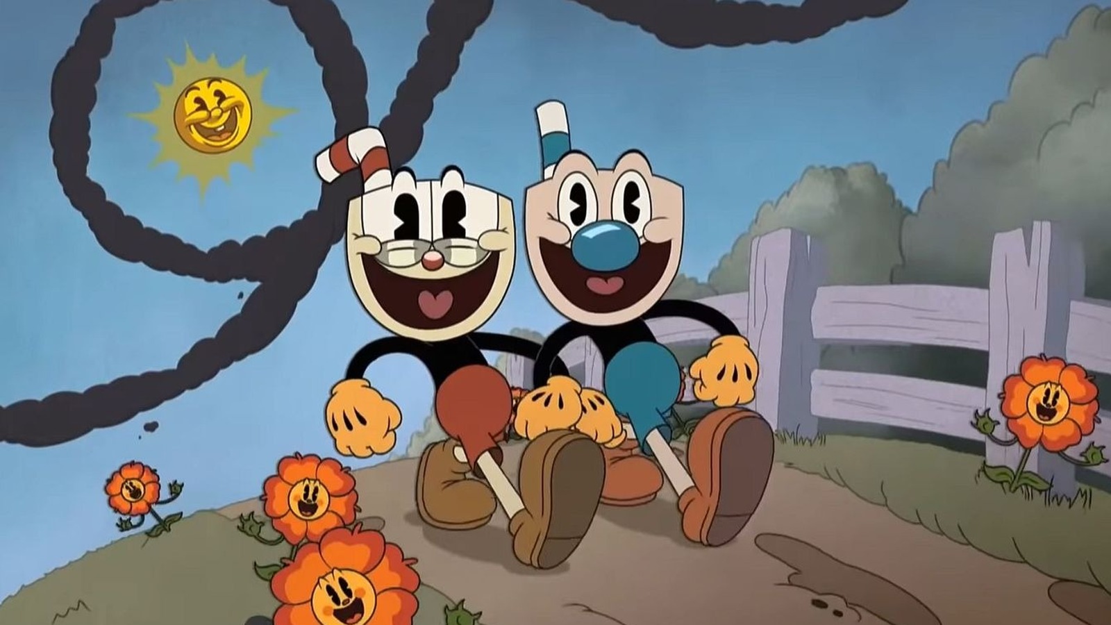 THE CUPHEAD SHOW!, from left: King Dice (voice: Wayne Brady