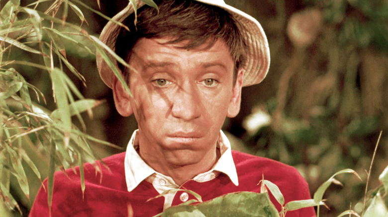 Bob Denver frowns as Gilligan in Gilligan's Island