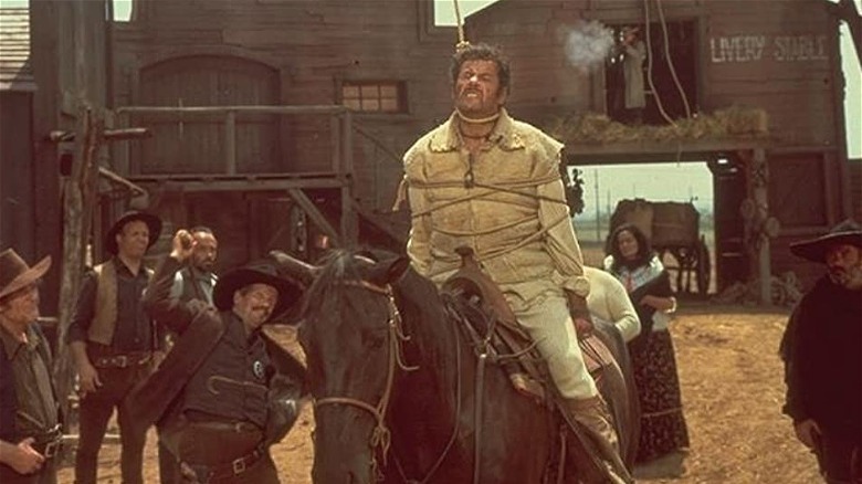 Tuco On Horseback In a Noose
