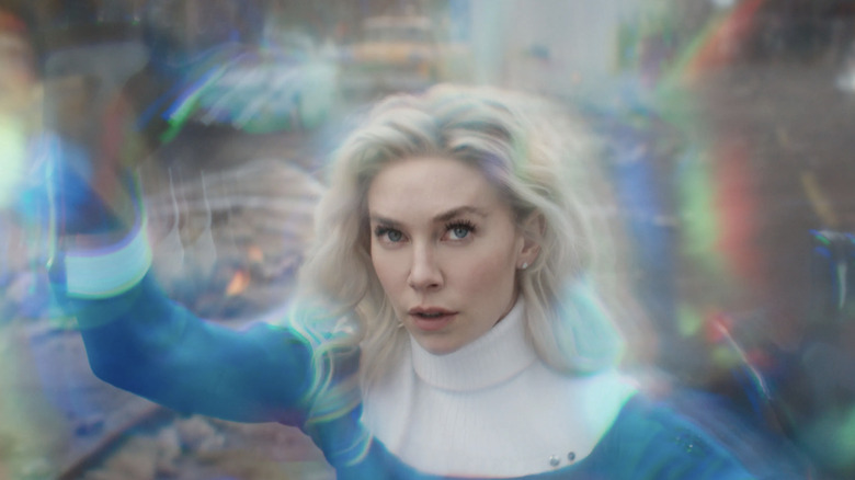 The Invisible Woman using her powers in Fantastic Four: First Steps