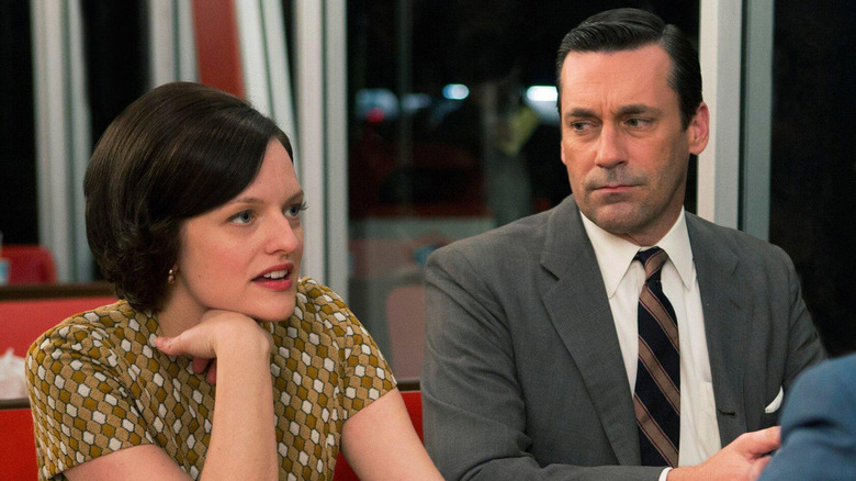 Jon Hamm and Elisabeth Moss in Mad Men