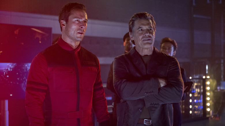 Dan Killian lays out the rules to Ben Richards in The Running Man