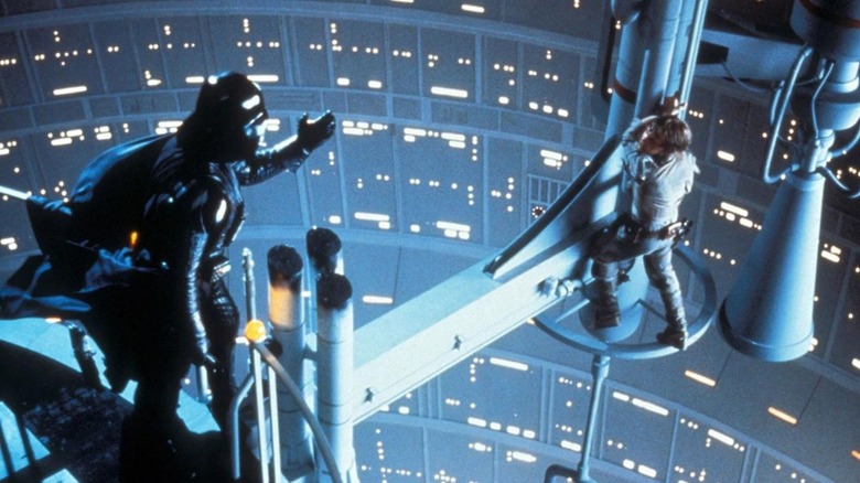 Darth Vader vs Luke Skywalker in The Empire Strikes Back