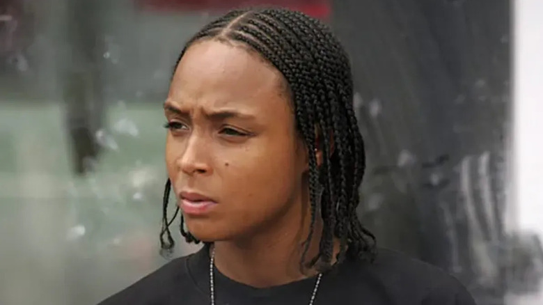 Snoop (Felicia Pearson) stares down Baltimore in HBO's "The Wire"