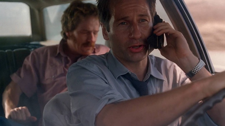 Bryan Cranston and David Duchovny in "The X-Files"