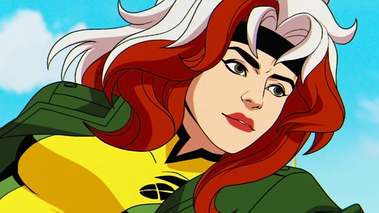 X-Men '97 title sequence, close-up of Rogue