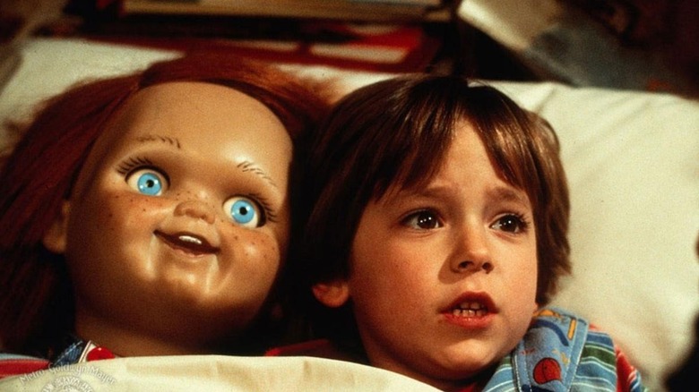 Chucky and Alex Vincent as Andy Barclay in Child's Play
