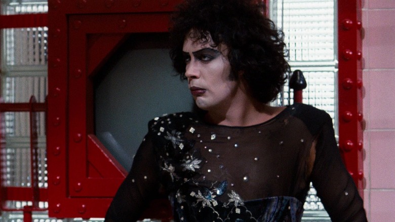 Dr. Frank-N-Furter looking supremely peeved in The Rocky Horror Picture Show