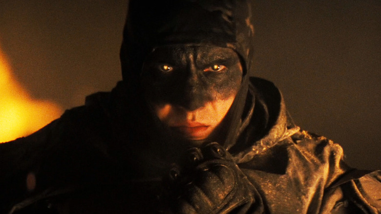 Alex Pereira's The Butcher is seen in closeup in Onslaught