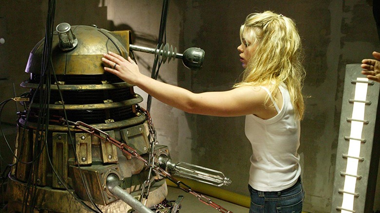 Rose touching a Dalek