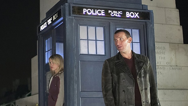 Doctor and Rose staring