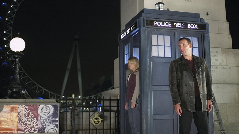 Doctor and Rose staring