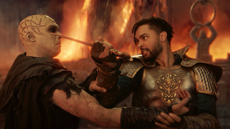 Jason Wong and Rege-Jean Page in Dungeons & Dragons: Honor Among Thieves