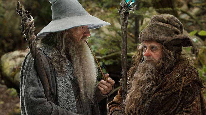 Gandalf en Radagast in de Hobbit-trilogie