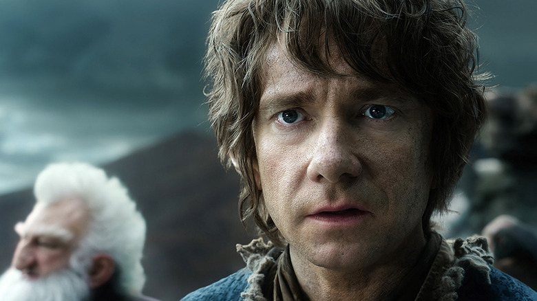 Close-up van Bilbo in de Hobbit-trilogie