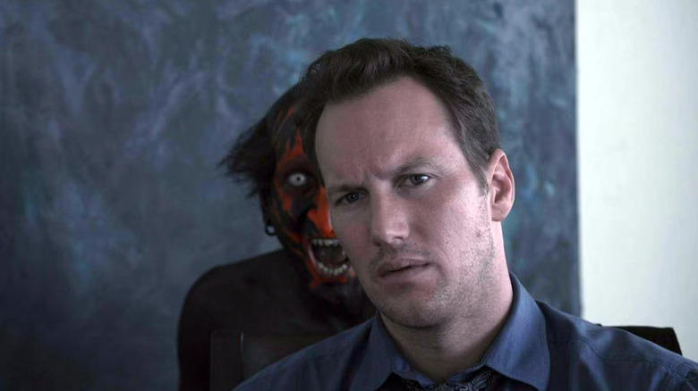 Josh Lambert is haunted by an unseen red demon lurking over his shoulder in Insidious