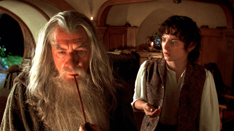 Gandalf and Frodo in The Fellowship of the Ring