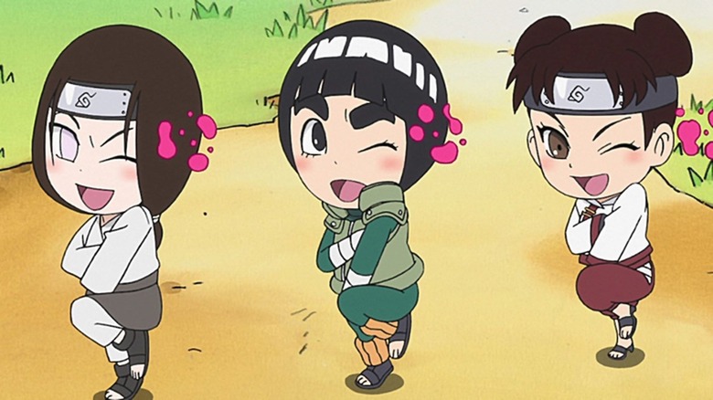 Rock Lee and his Ninja Pals posing