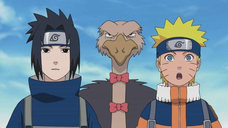 Itachi Uchiha, Condor, and Naruto in Naruto Shippuden