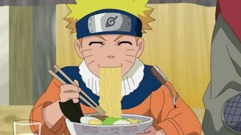 Naruto eating Ramen in Naruto