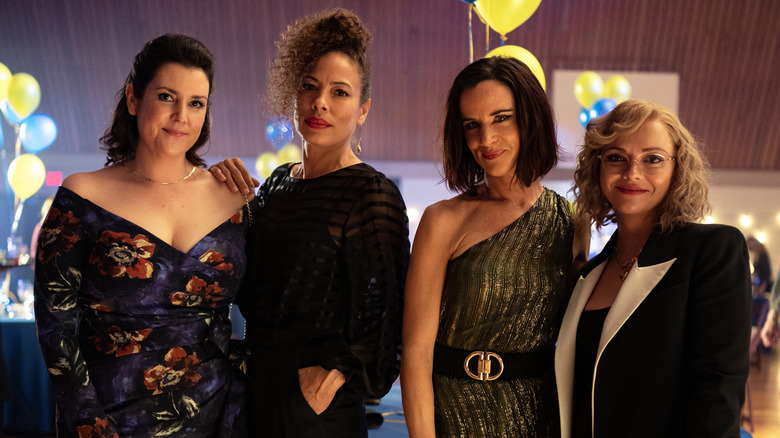 Melanie Lynskey, Tawny Cypress, Juliette Lewis, and Christina Ricci in Yellowjackets