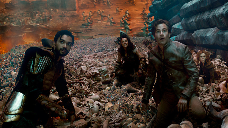 Regé-Jean Page, Michelle Rodriguez, and Chris Pine in Dungeons & Dragons: Honor Among Thieves