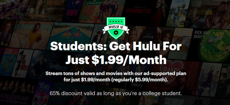 Hulu College Student Plan