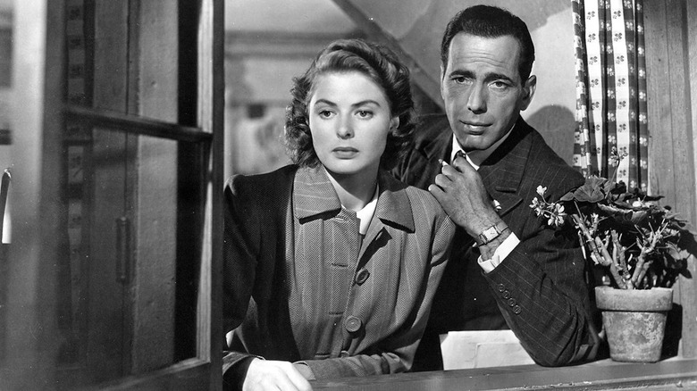 Humphrey Bogart and Ingrid Bergman in Casablanca