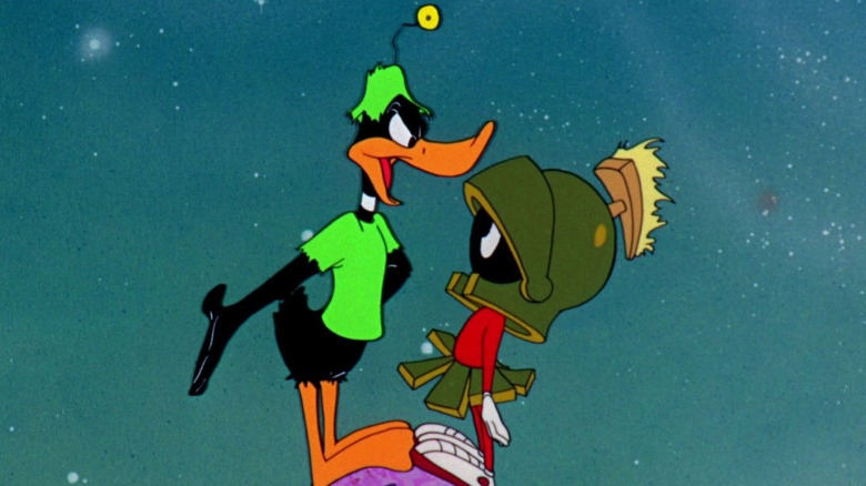 Daffy Duck y Marvin the Martian en Duck Dodgers en el siglo 24 y medio