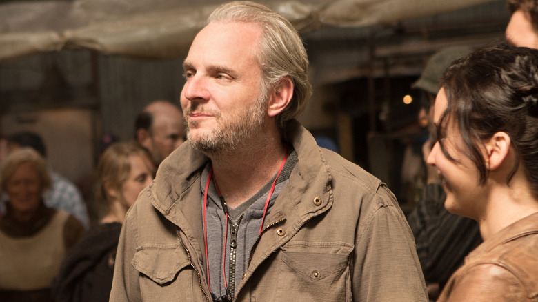 Francis Lawrence on the Mockingjay set