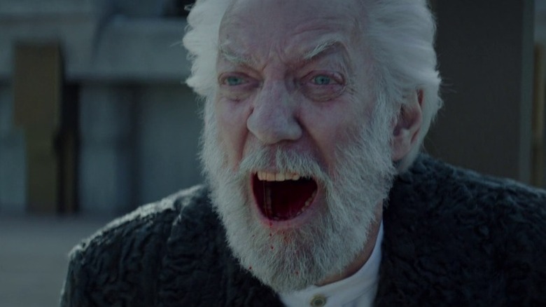 Coriolanus Snow laughs maniacally