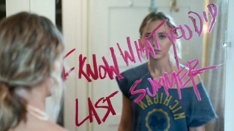 The titular ominous message from I Know What You Did Last Summer