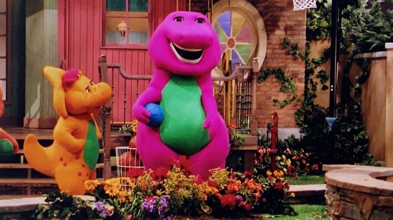 B.J. and Barney on Barney and Friends