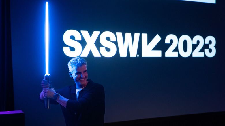 Josh D'Amaro lightsaber SXSW 2023 