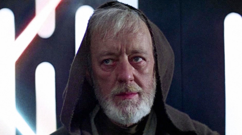 Obi-Wan Kenobi blocking Darth Vader's lightsaber in Star Wars: Episode IV - A New Hope