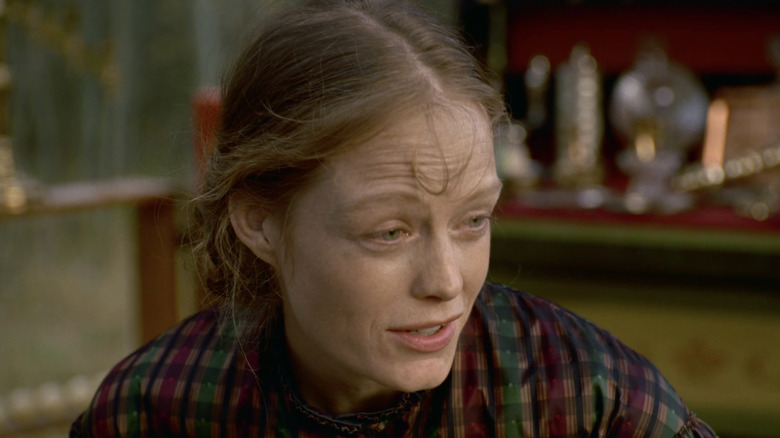 Suzy Amis' Josephine Monaghan is seen in closeup in The Balland of Little Jo