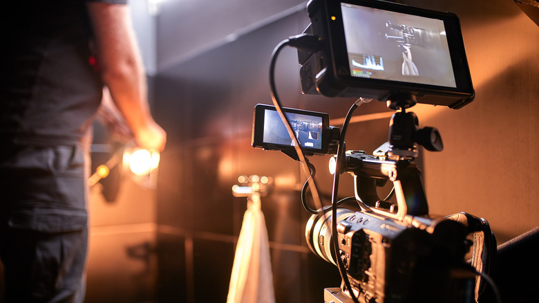 Behind the camera