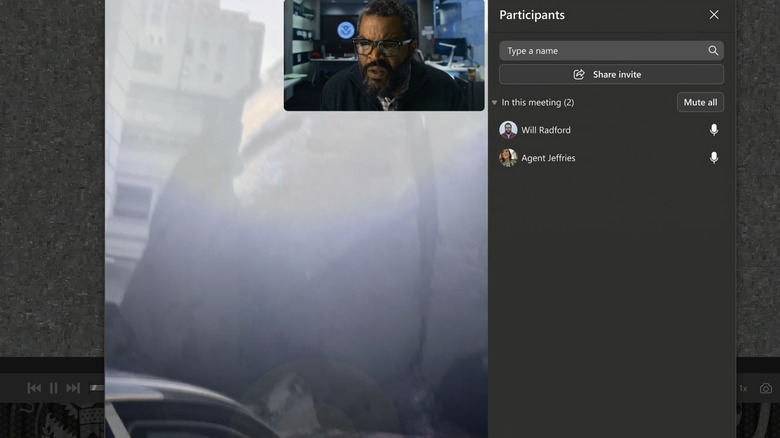 Ice Cube's Will Radford looks shocked as he watches video of an alien in War of the Worlds