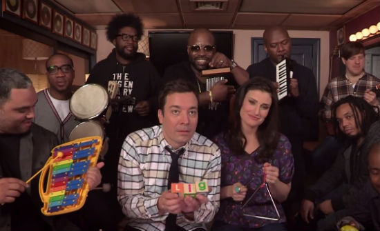 Let it go with Jimmy Fallon Idina Menzel