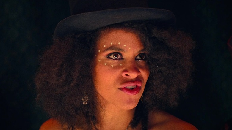 Stagecoach Mary with some elaborate makeup in The Harder They Fall