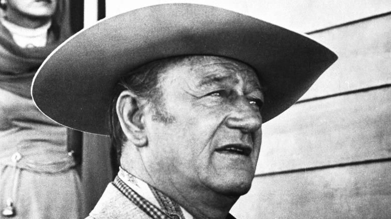 John Wayne looking off in the distance