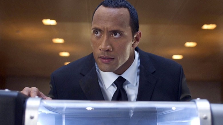 Southland Tales boxer looks at his own corpse