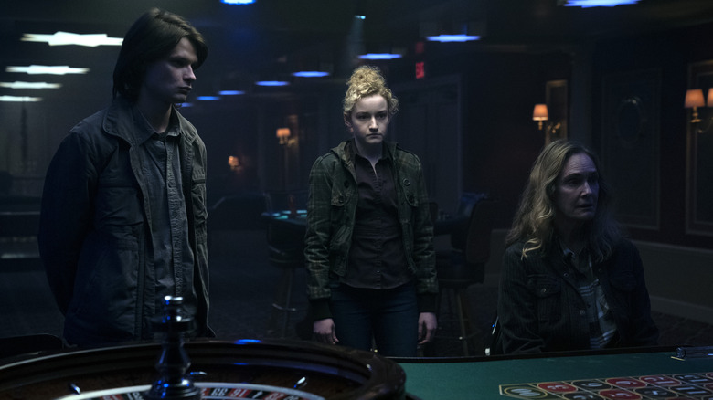 Julia Garner, Charlie Tahan and Lisa Emery
