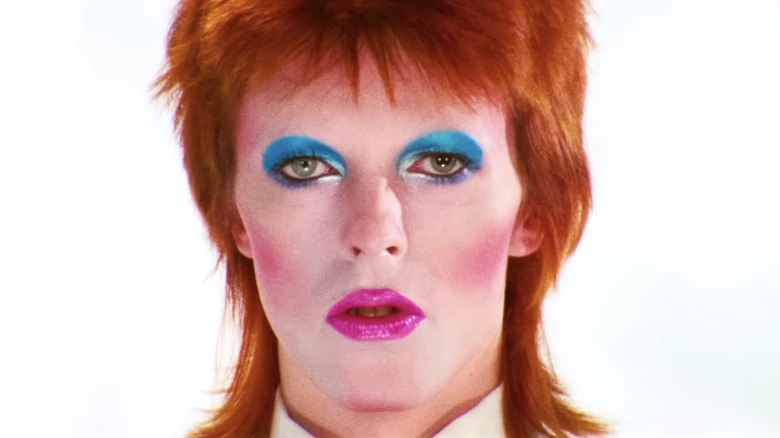 David Bowie in makeup in Moonage Daydream