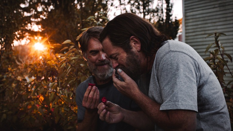 Murray Bartlett and Nick Offerman in The Last of Us