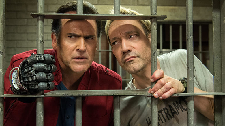 Bruce Campbell and Ted Raimi in Ash vs. Evil Dead