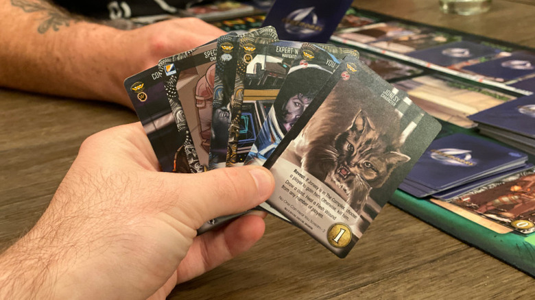legendary encounters alien deck building game