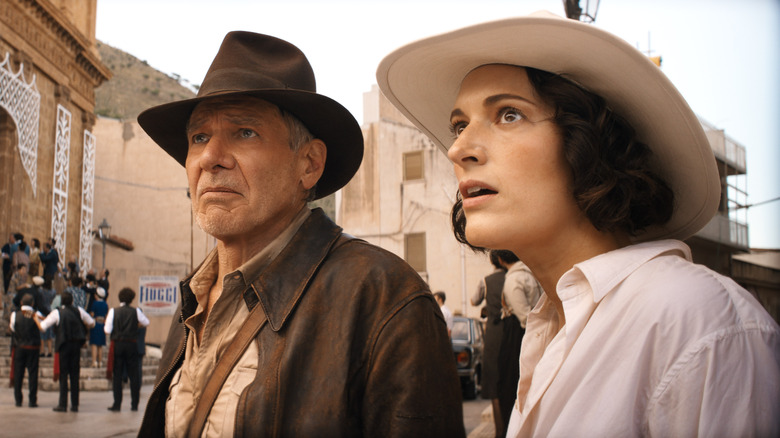 Harrison Ford and Phoebe Waller-Bridge